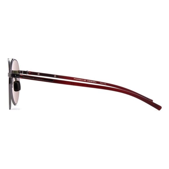 New PORSCHE DESIGN Grey Round P8932 B Sunglasses Women - Picture 3 of 4
